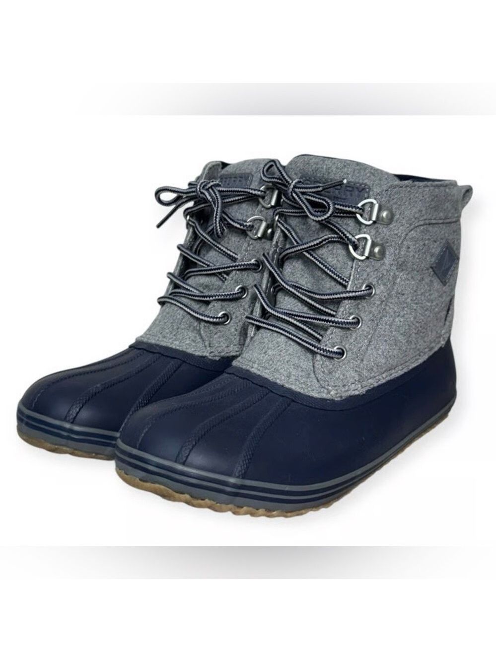 Sperry Kids Blue and Gray Rain Boots